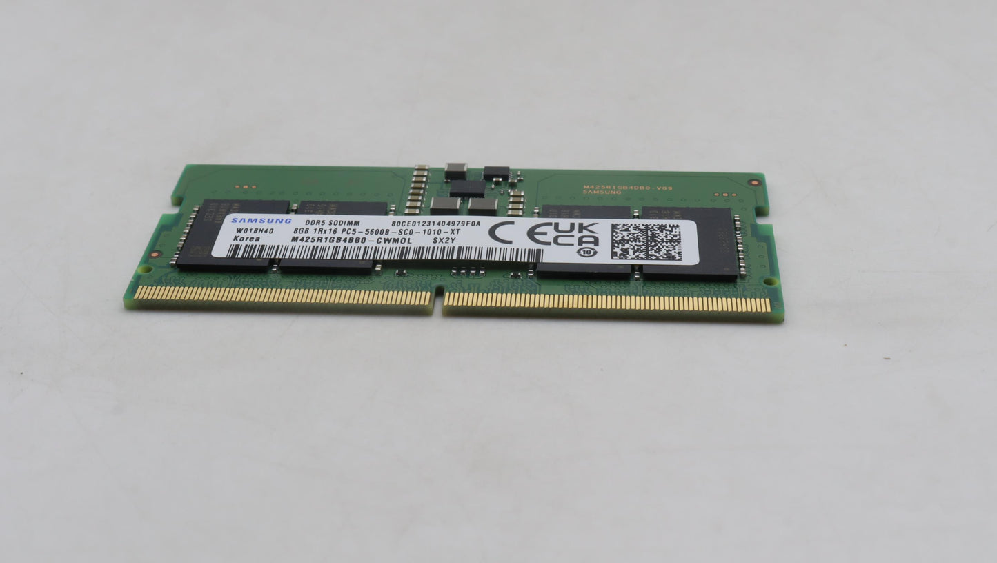 Lenovo Memory Sodimm,8Gb,Ddr5,5600,Sa - 5M31K03059