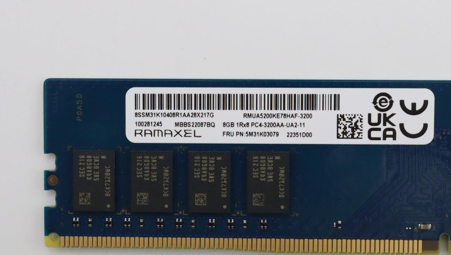 Lenovo Memory Udimm,8Gb,Ddr4,3200,Ram - 5M31K03079