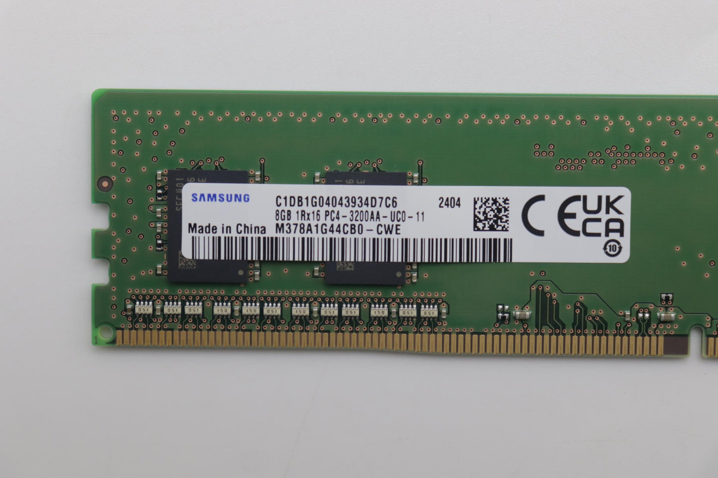 Lenovo 8GB Memory, DDR4, 3200 MHz, UDIMM, Samsung - 5M31K03119