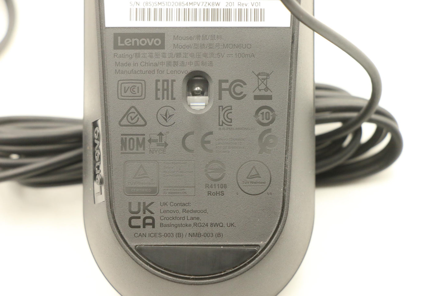 Lenovo Mouse Usb-C Compact Usb Ms - 5M51D20858
