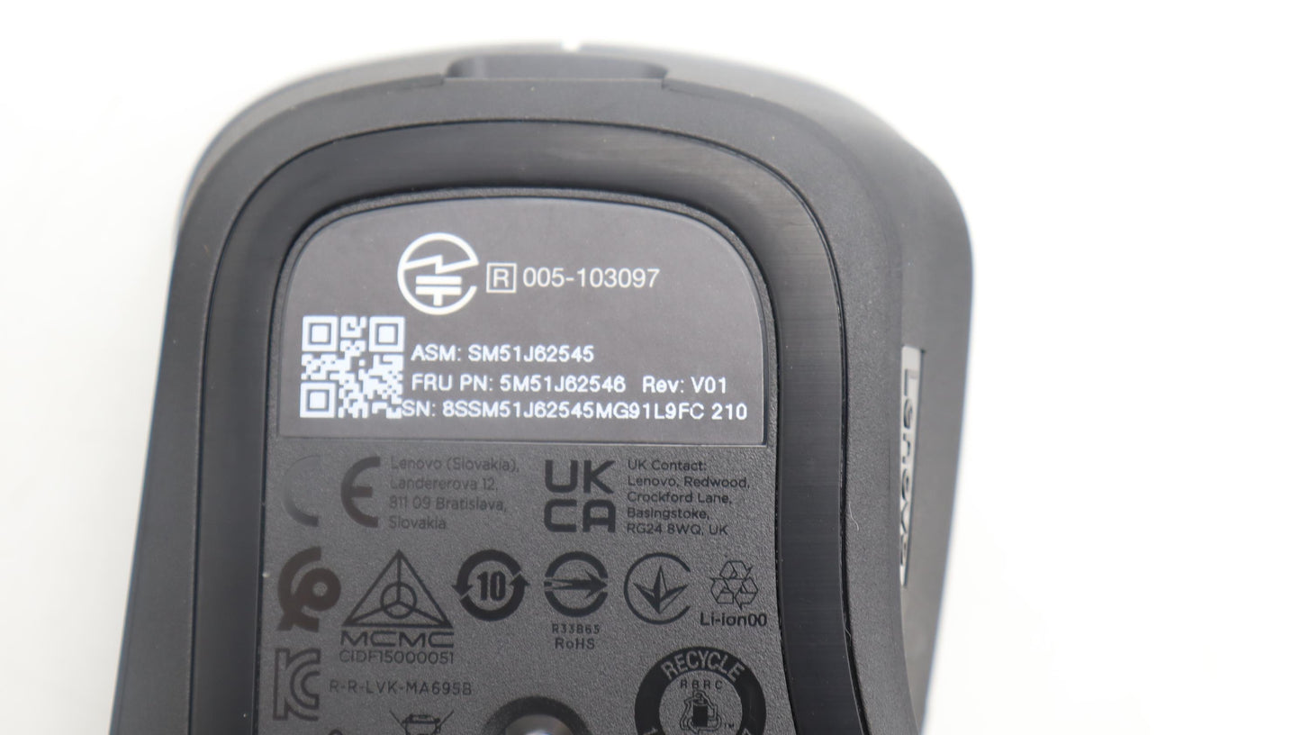 Lenovo Mouse Fru For Pro Bt Rchr Mice - 5M51J62546