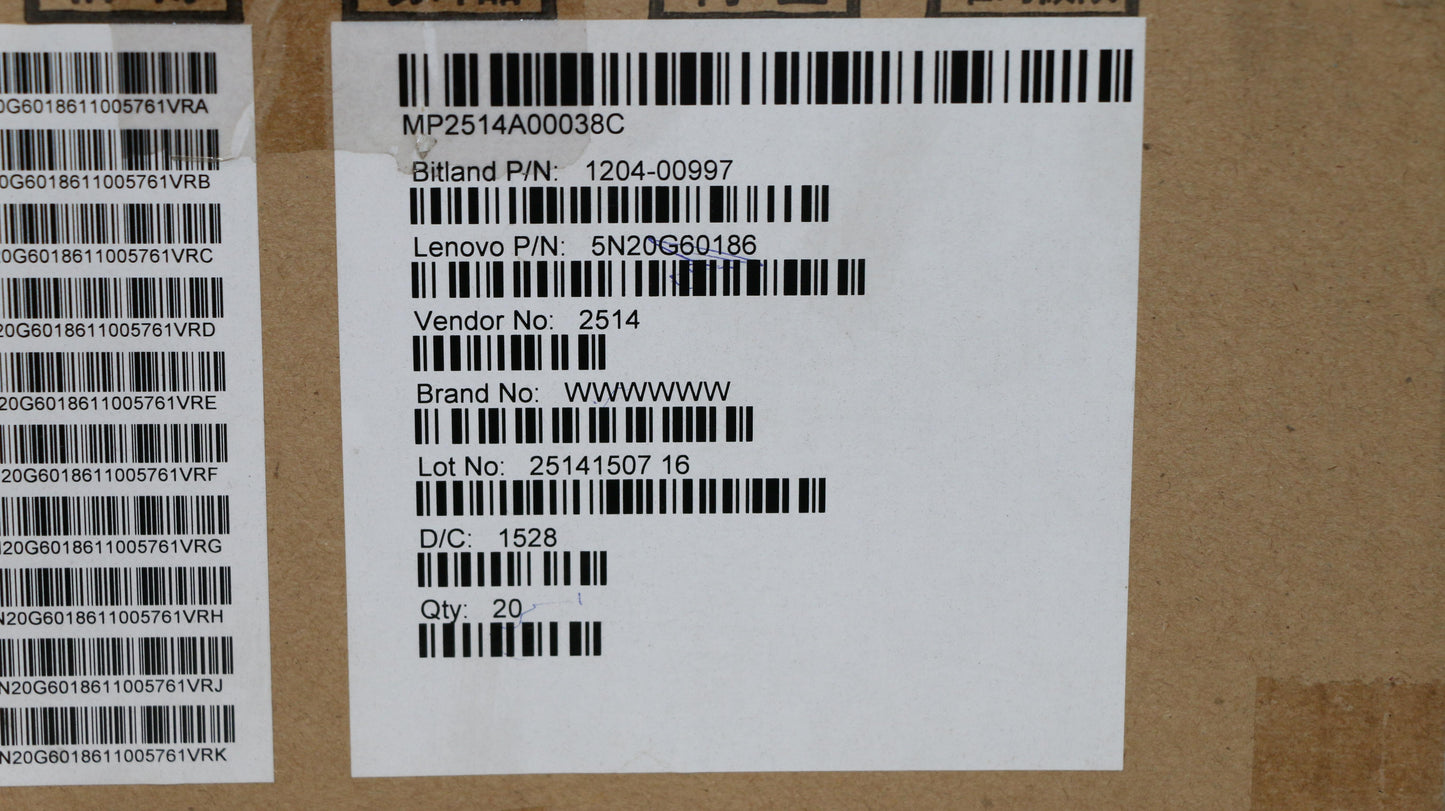 Lenovo Ki Keyboards Internal - 5N20G60186
