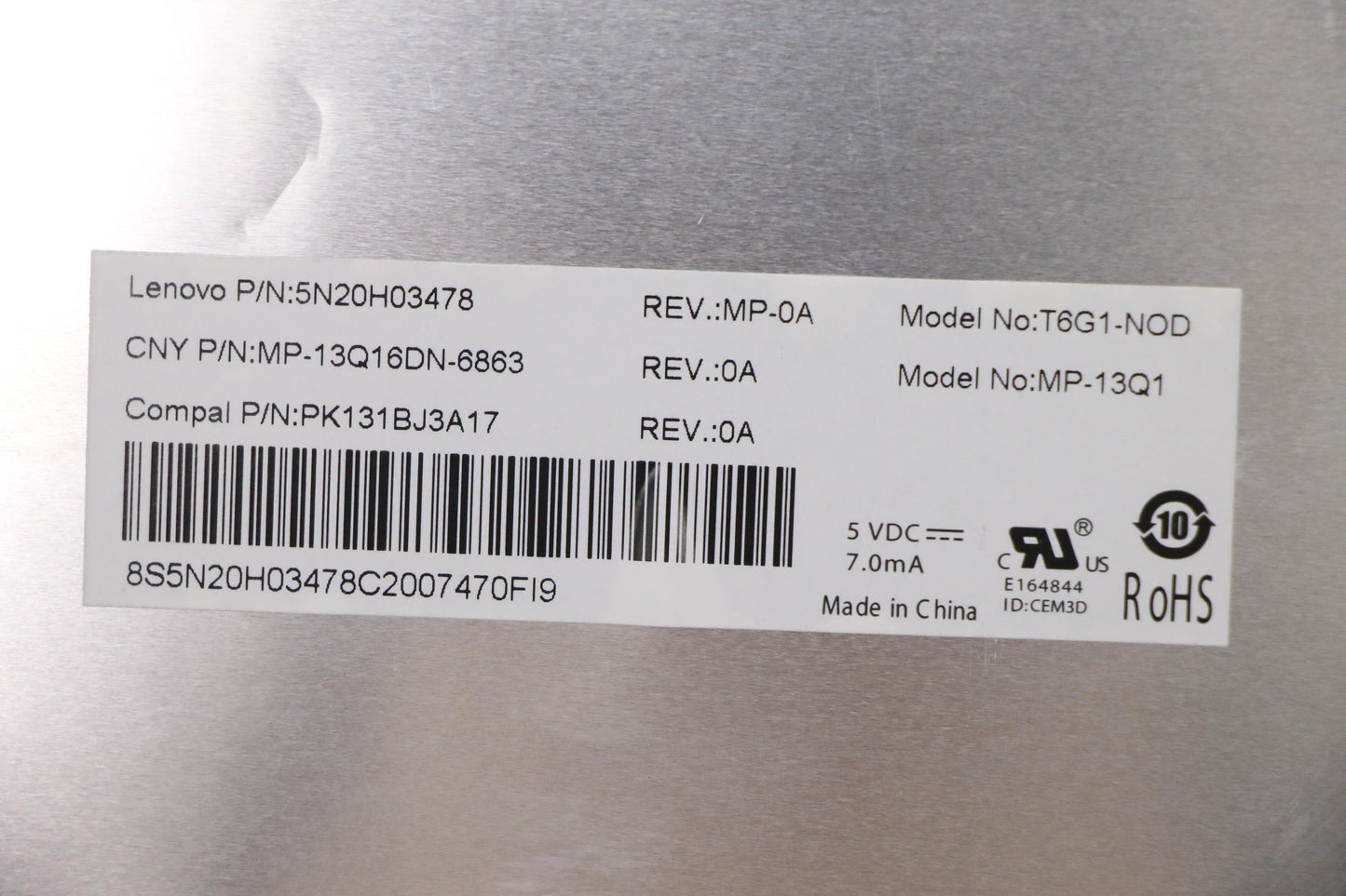 Lenovo Ki Keyboards Internal - 5N20H03478