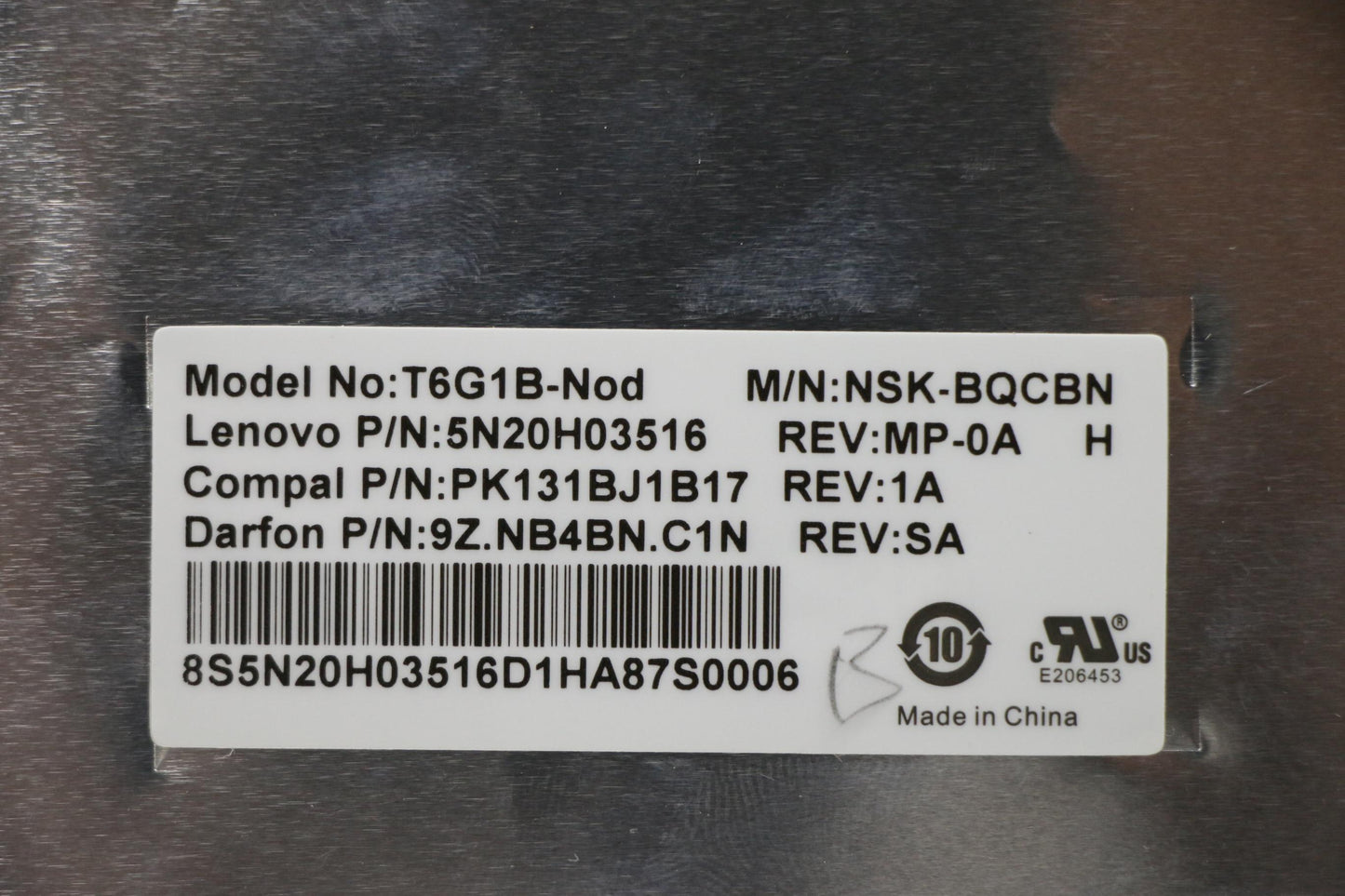 Lenovo Ki Keyboards Internal - 5N20H03516