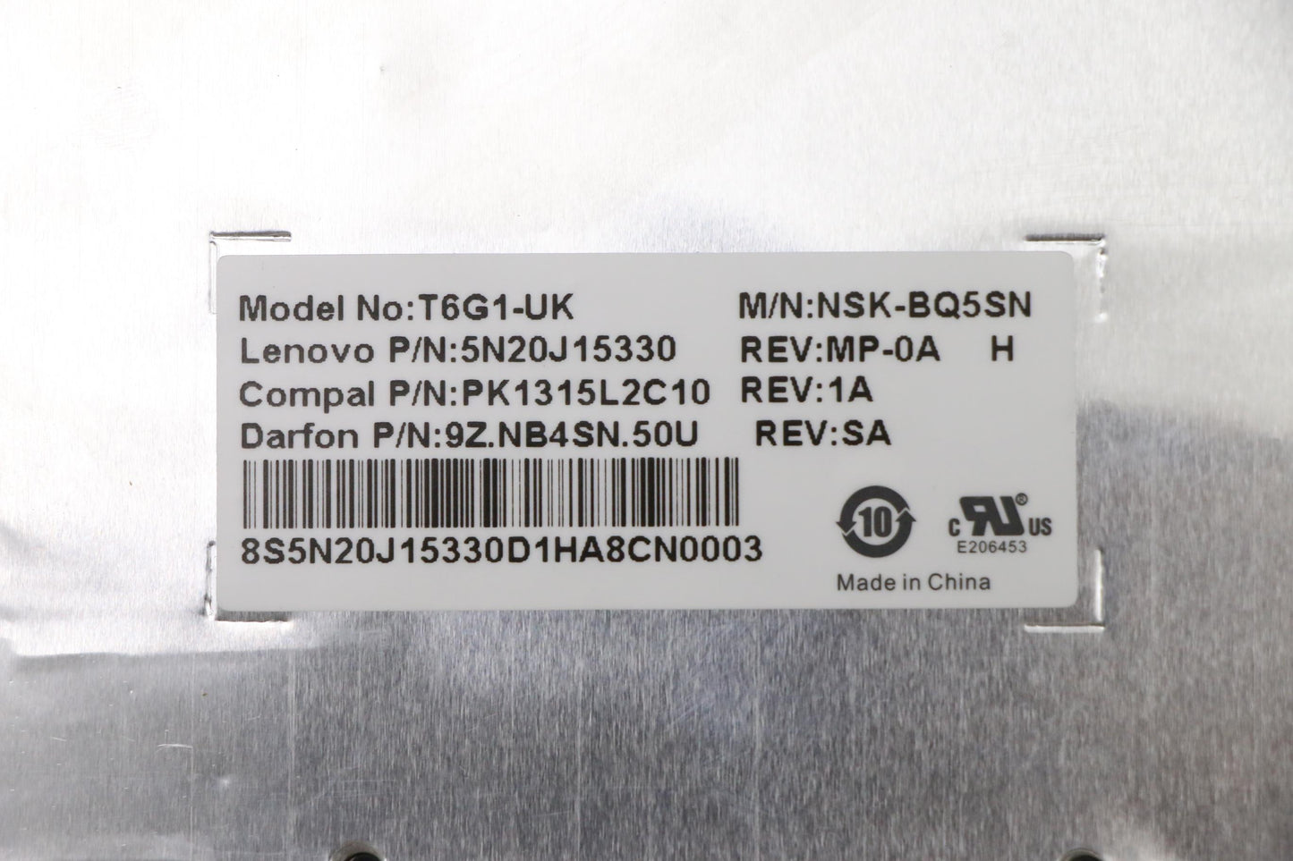 Lenovo Ki Keyboards Internal - 5N20J15330
