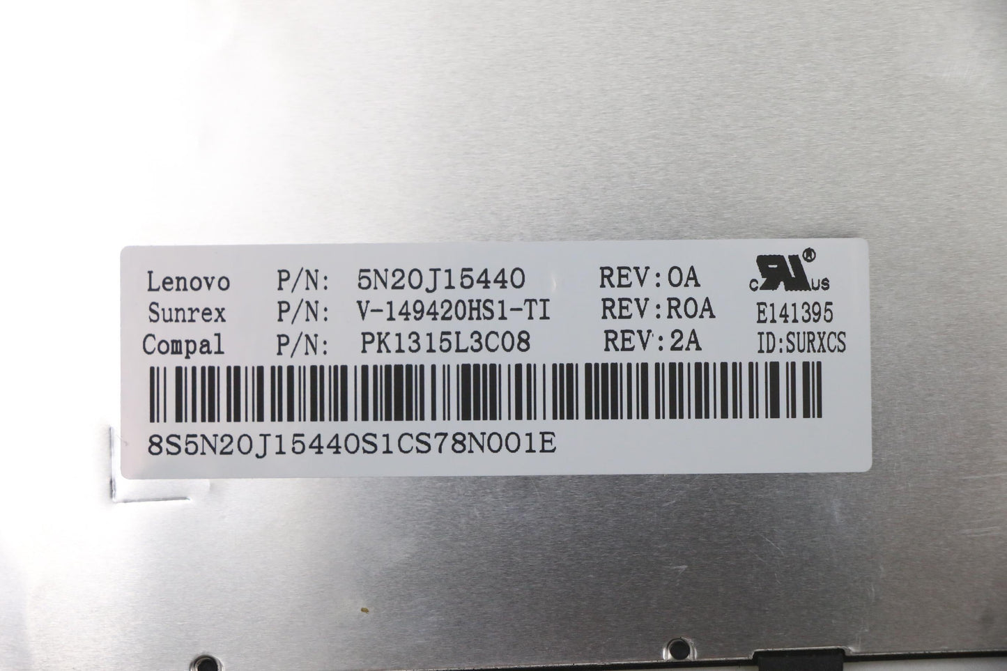 Lenovo Ki Keyboards Internal - 5N20J15440