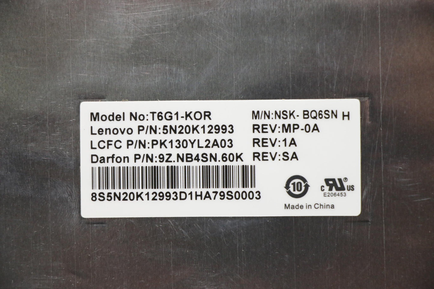 Lenovo Ki Keyboards Internal - 5N20K12993