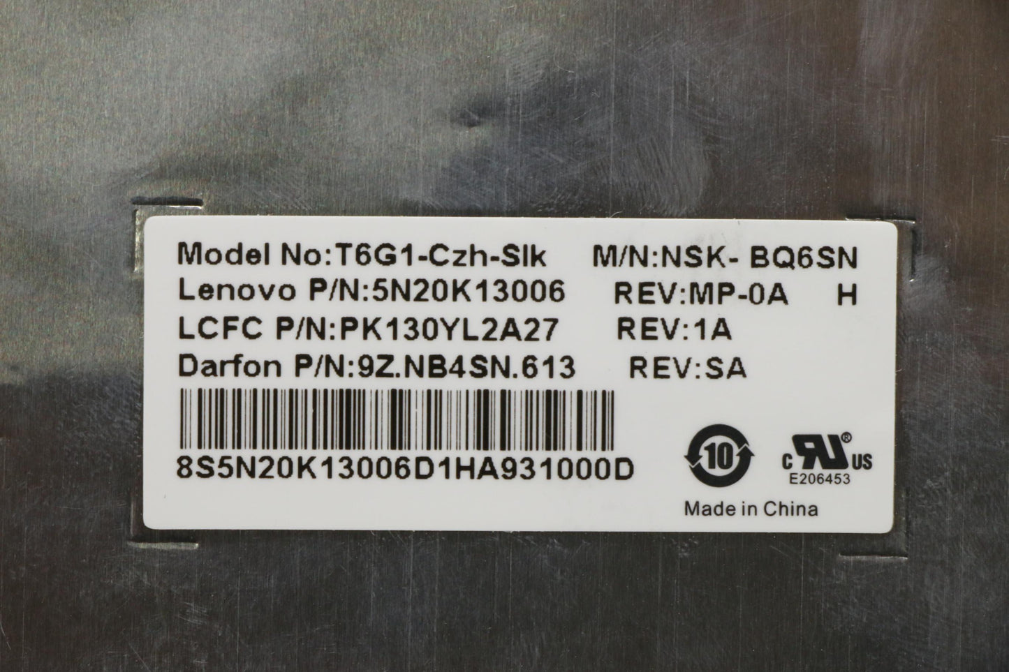 Lenovo Ki Keyboards Internal - 5N20K13006
