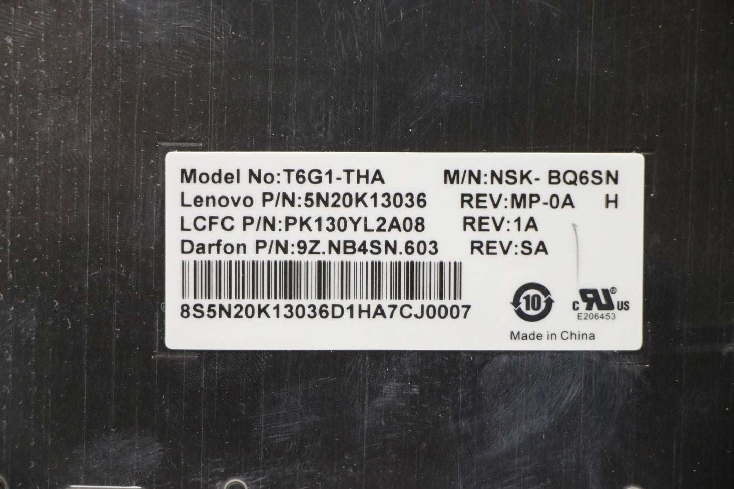 Lenovo Ki Keyboards Internal - 5N20K13036