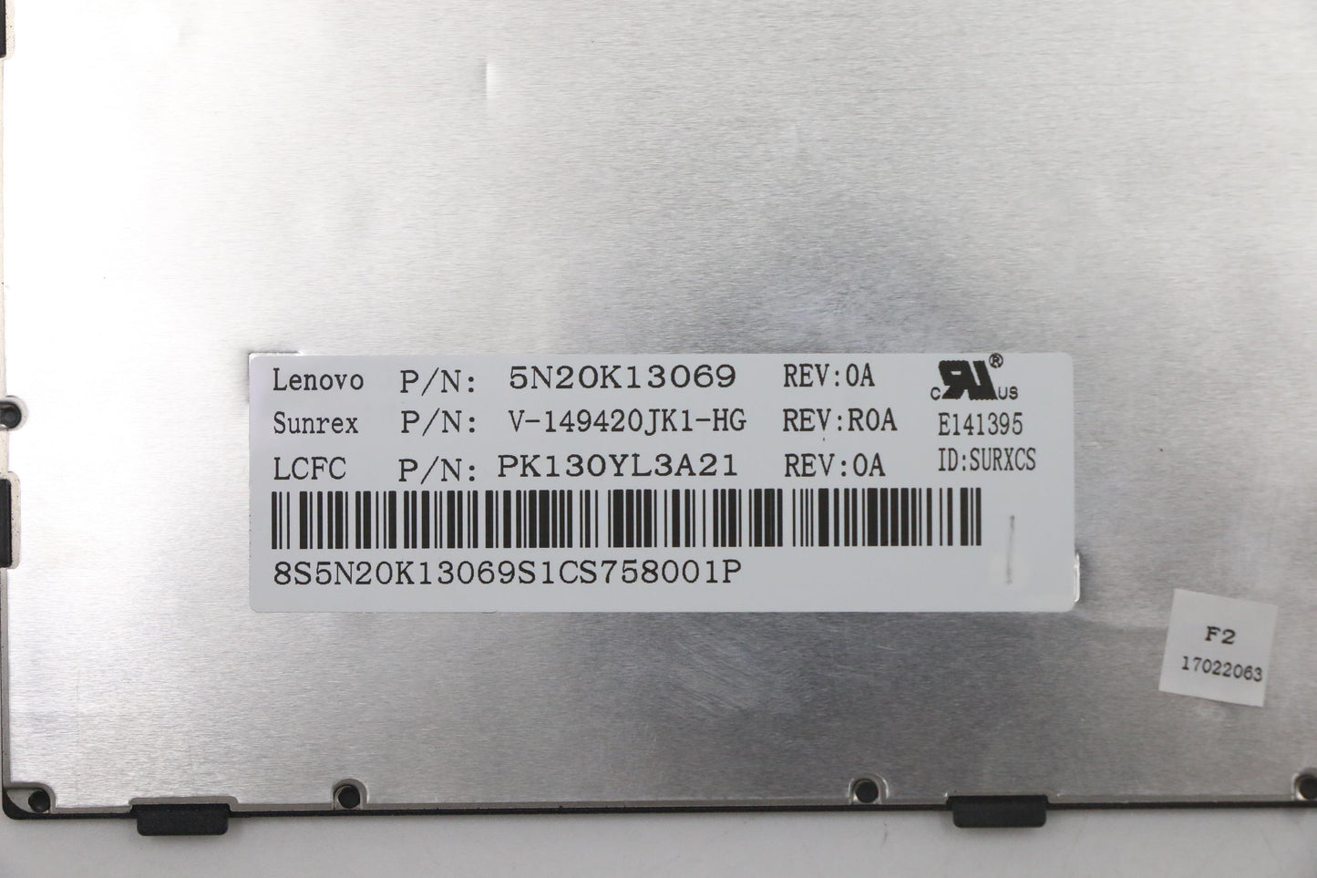 Lenovo Ki Keyboards Internal - 5N20K13069