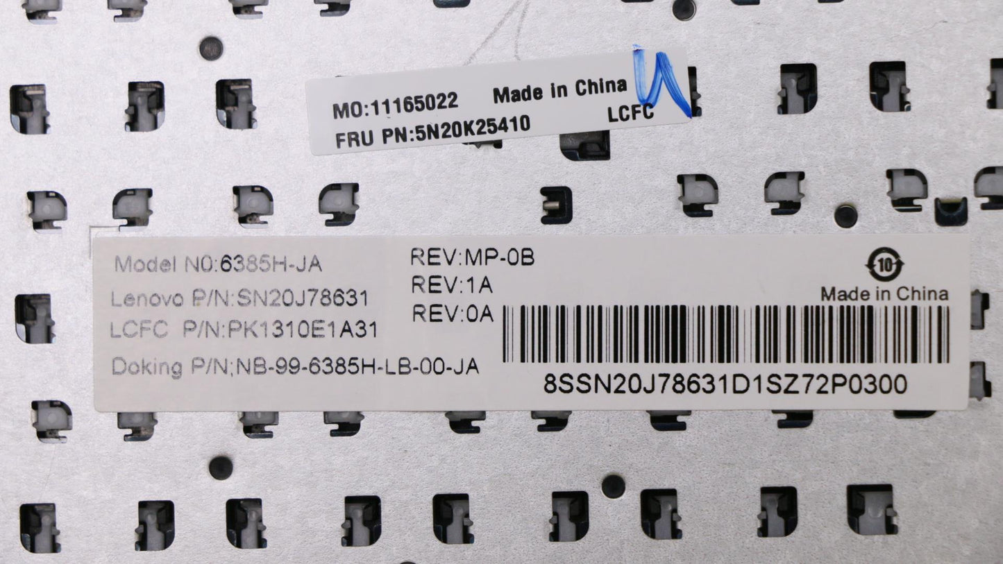 Lenovo Ki Keyboards Internal - 5N20K25410