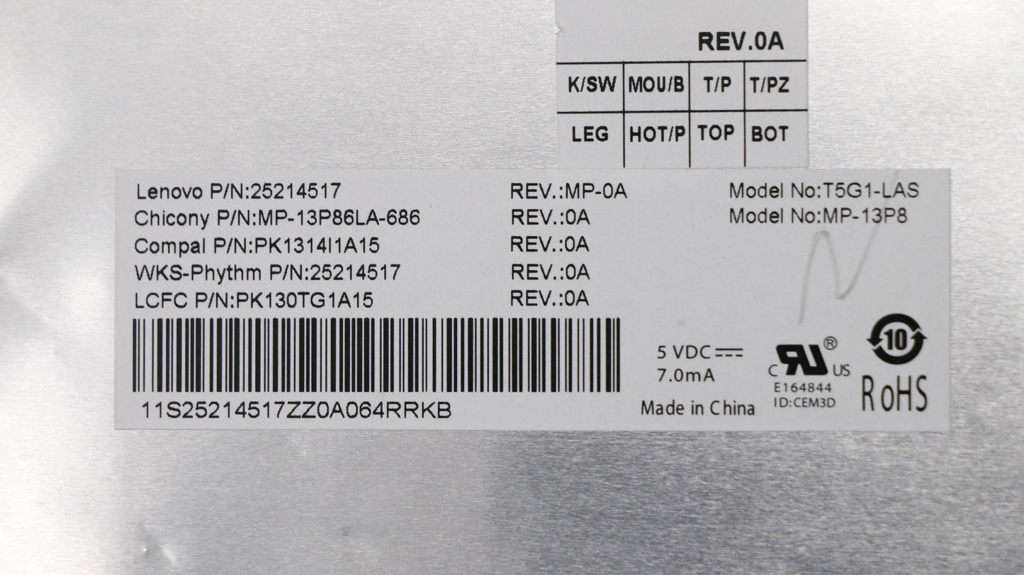 Lenovo Kb Keyboards - 5N20L06901