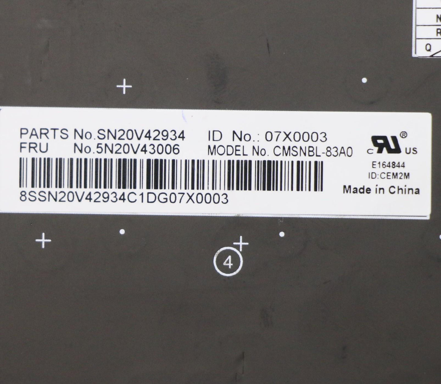 Lenovo Cmsk-Cs20,Bk-Nbl,Chy,Ara - 5N20V43006
