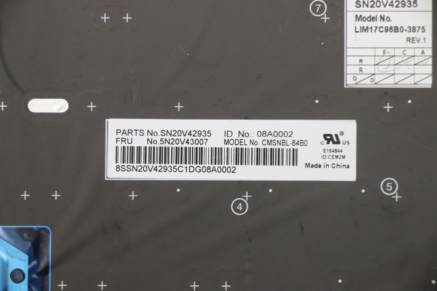 Lenovo Cmsk-Cs20,Bk-Nbl,Chy,Bel - 5N20V43007