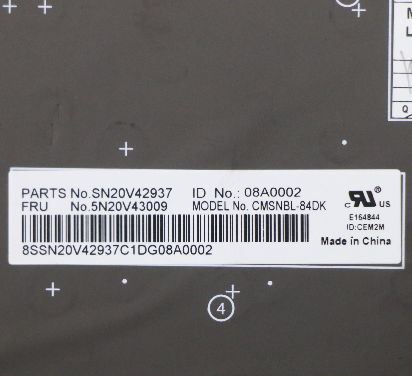 Lenovo Cmsk-Cs20,Bk-Nbl,Chy,Den - 5N20V43009
