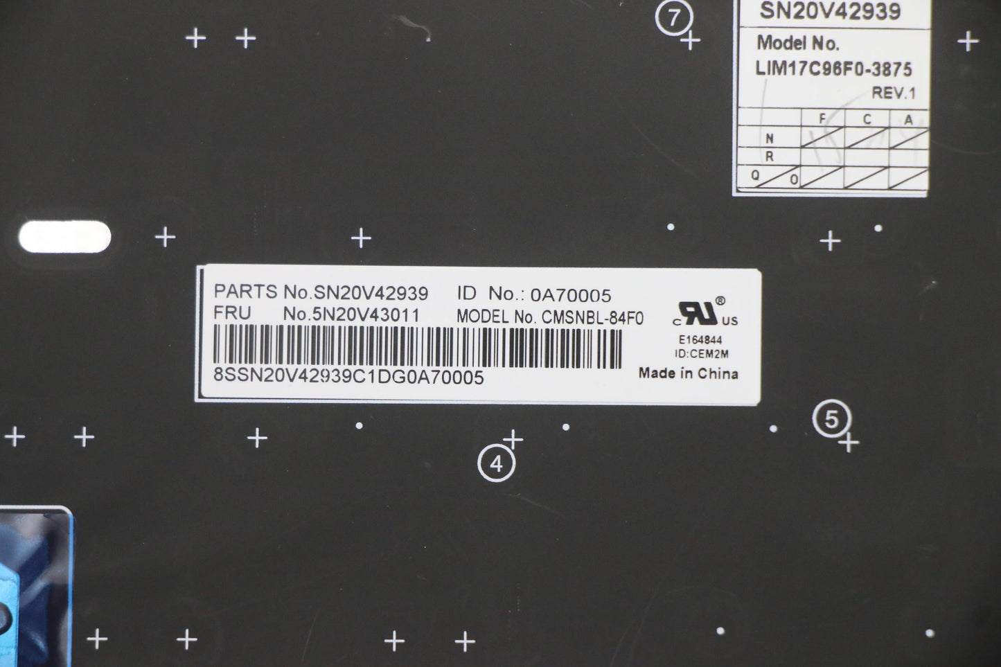 Lenovo Cmsk-Cs20,Bk-Nbl,Chy,Fra - 5N20V43011