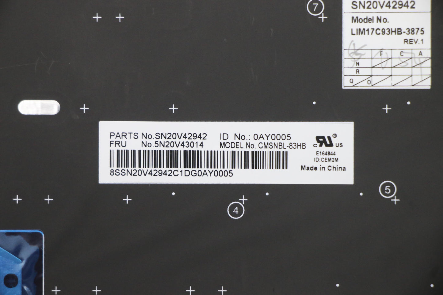 Lenovo Cmsk-Cs20,Bk-Nbl,Chy,Hbw - 5N20V43014