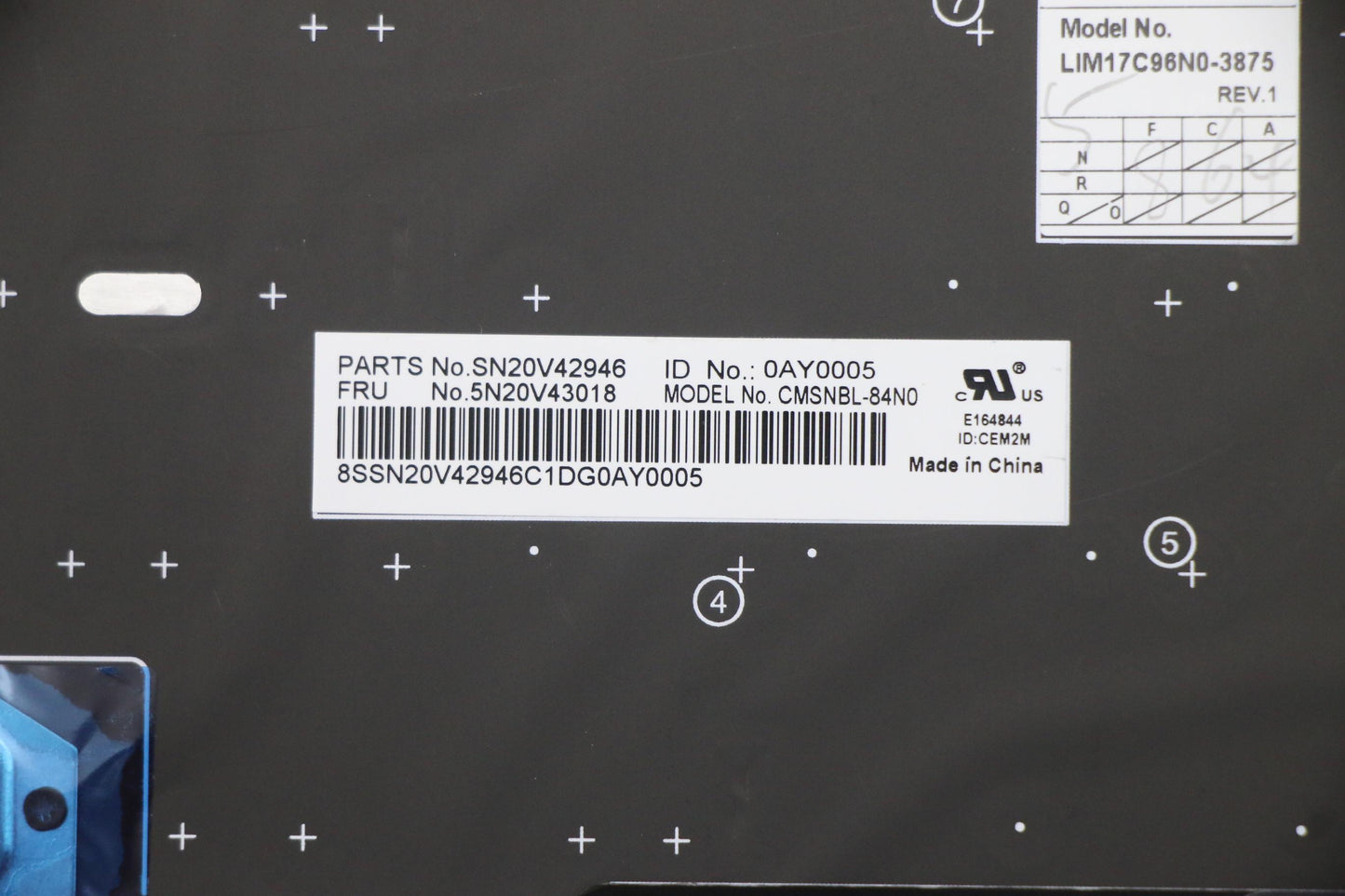 Lenovo Cmsk-Cs20,Bk-Nbl,Chy,Nor - 5N20V43018