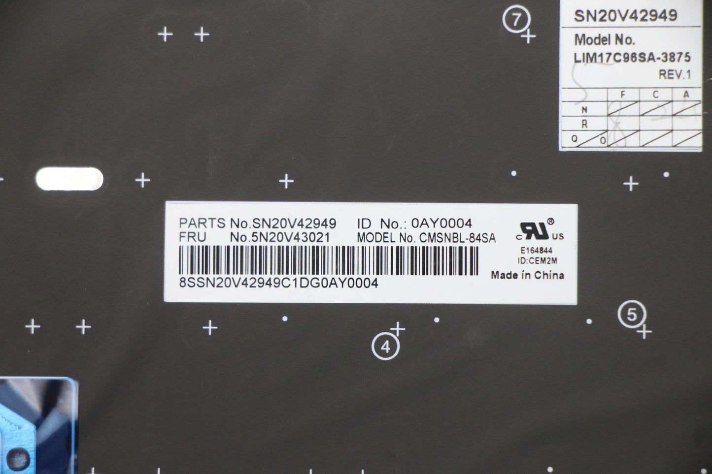 Lenovo Cmsk-Cs20,Bk-Nbl,Chy,Slv - 5N20V43021