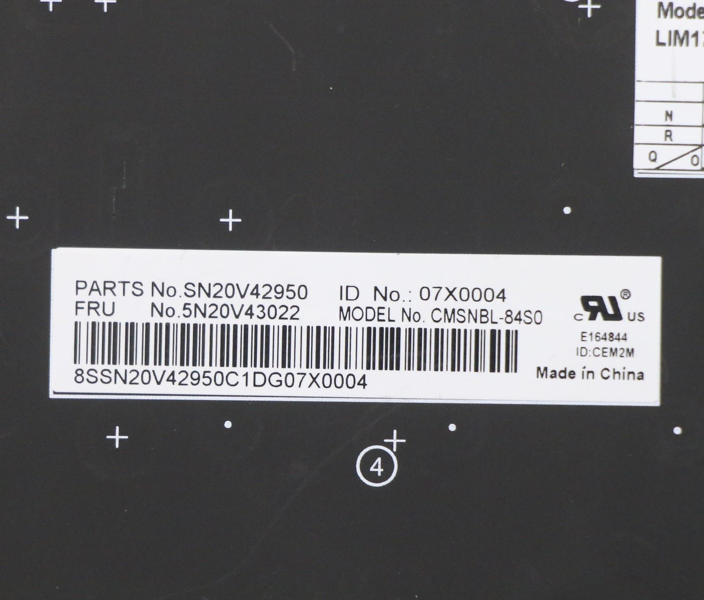 Lenovo Cmsk-Cs20,Bk-Nbl,Chy,Swe/Fin - 5N20V43022