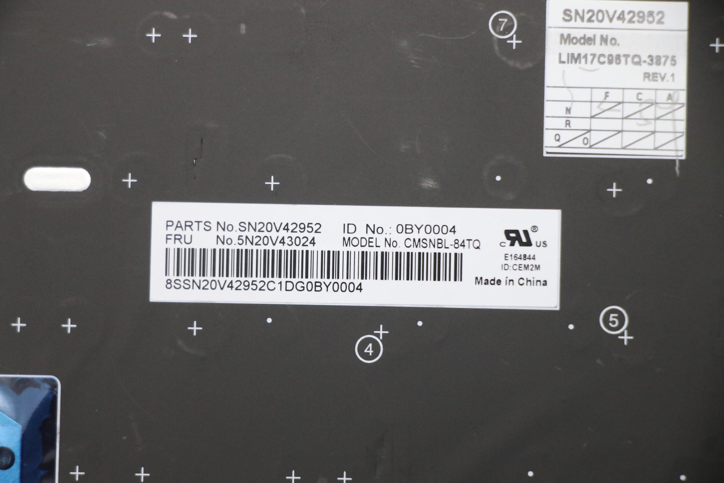Lenovo Cmsk-Cs20,Bk-Nbl,Chy,Tur - 5N20V43024