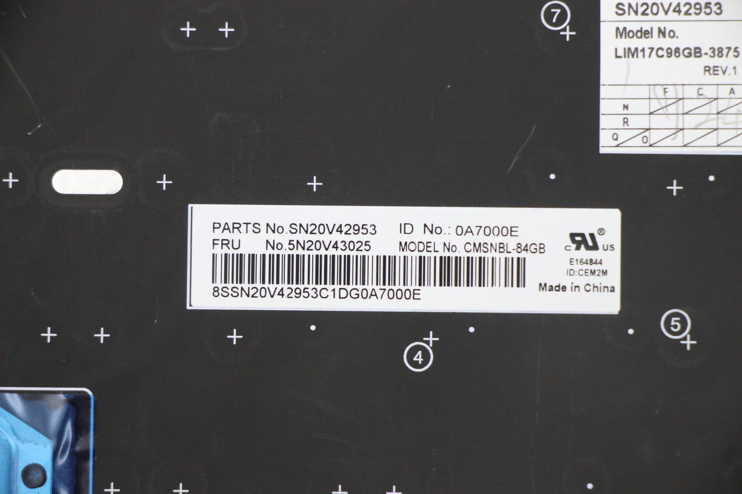 Lenovo Cmsk-Cs20,Bk-Nbl,Chy,Uke - 5N20V43025