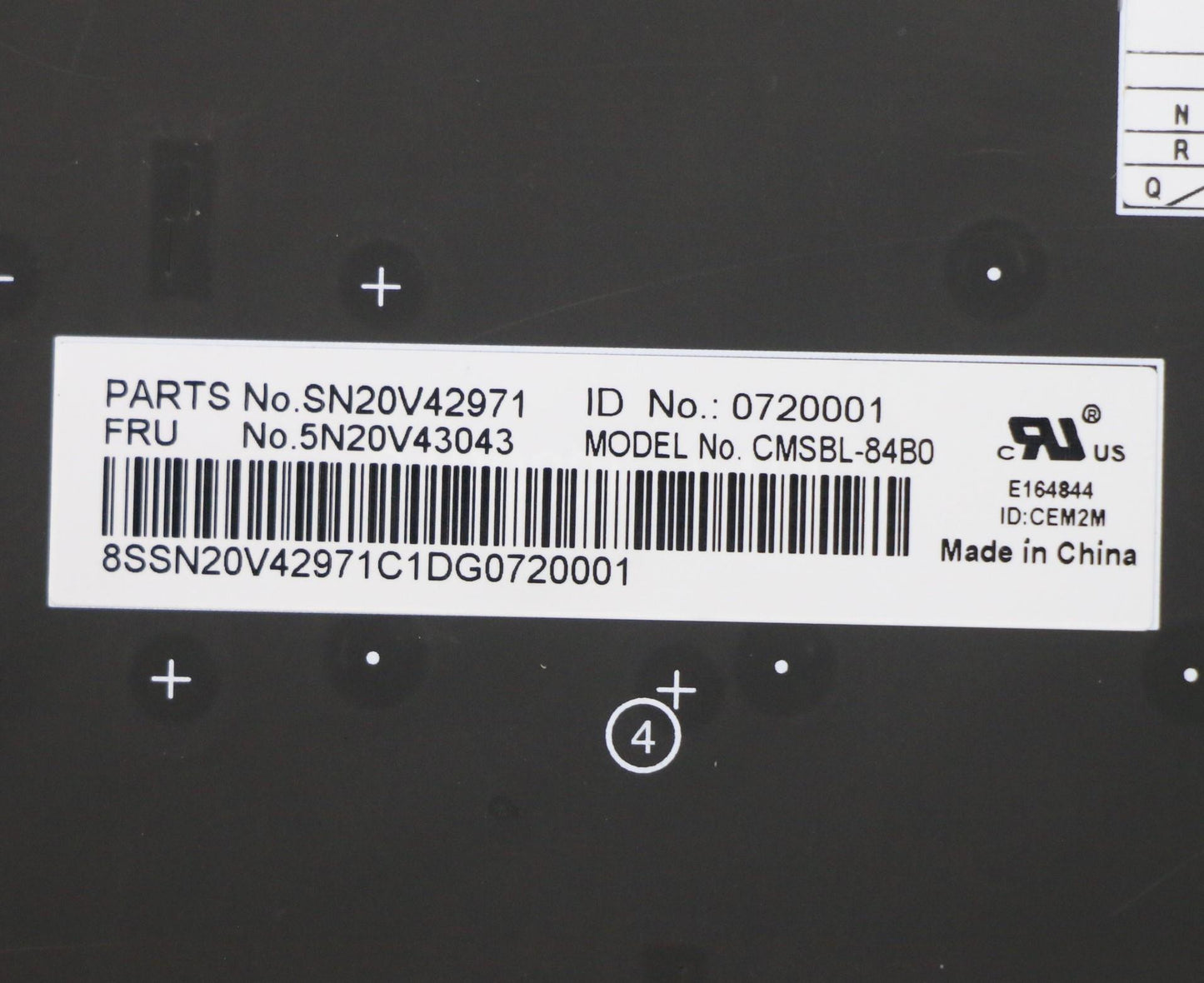 Lenovo Cmsk-Cs20,Bk-Bl,Chy,Bel - 5N20V43043