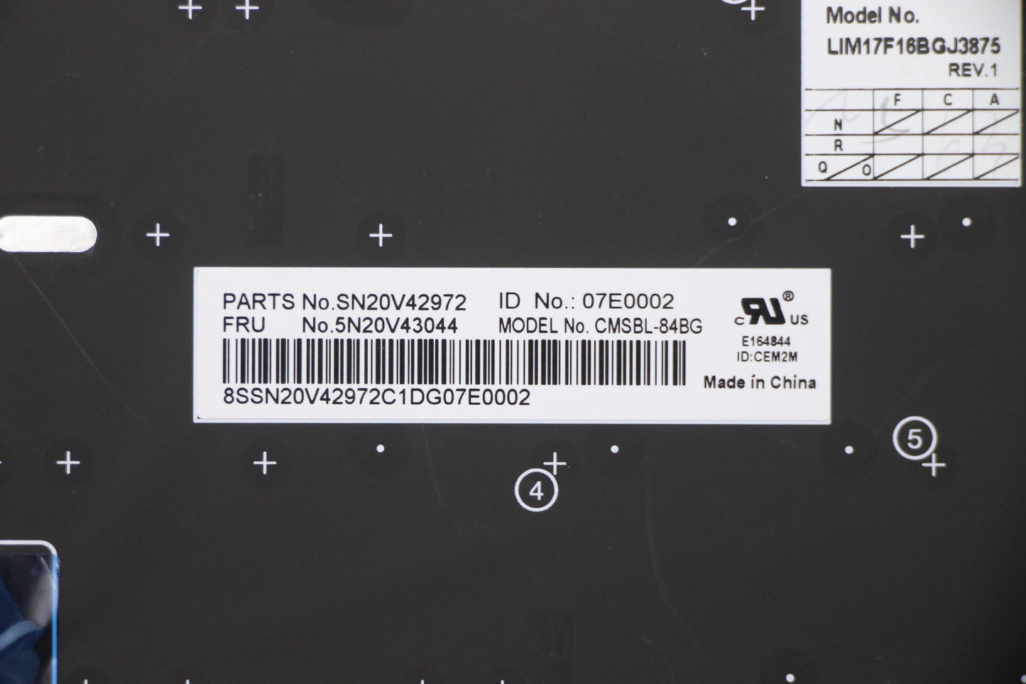 Lenovo Cmsk-Cs20,Bk-Bl,Chy,Bul - 5N20V43044