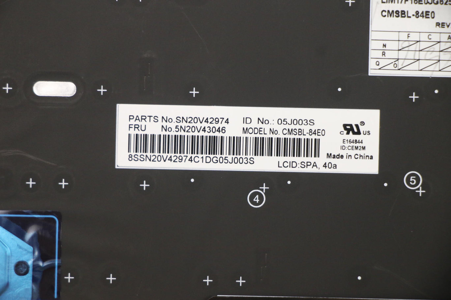 Lenovo Cmsk-Cs20,Bk-Bl,Chy,Spa - 5N20V43046