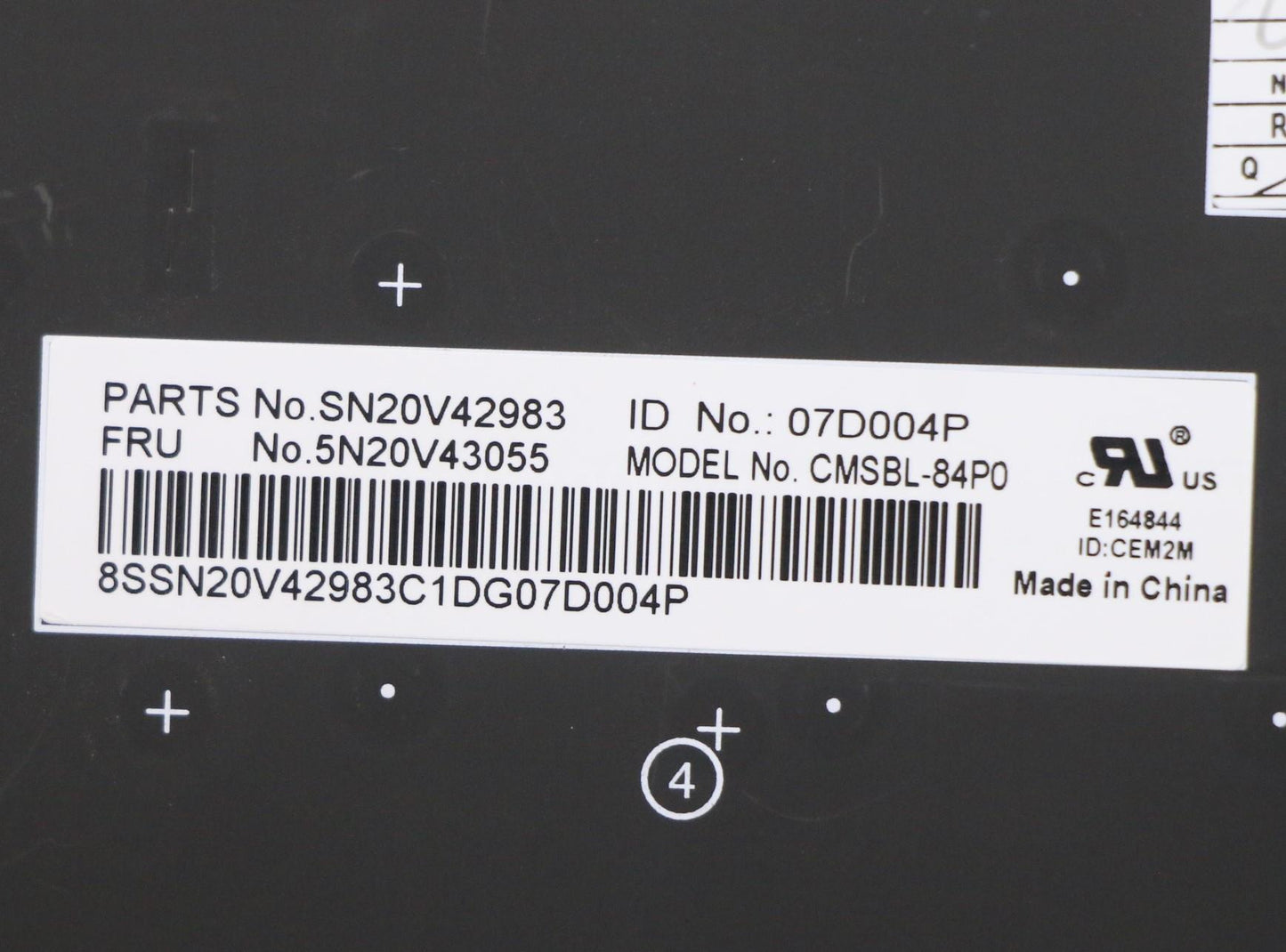 Lenovo Cmsk-Cs20,Bk-Bl,Chy,Por - 5N20V43055