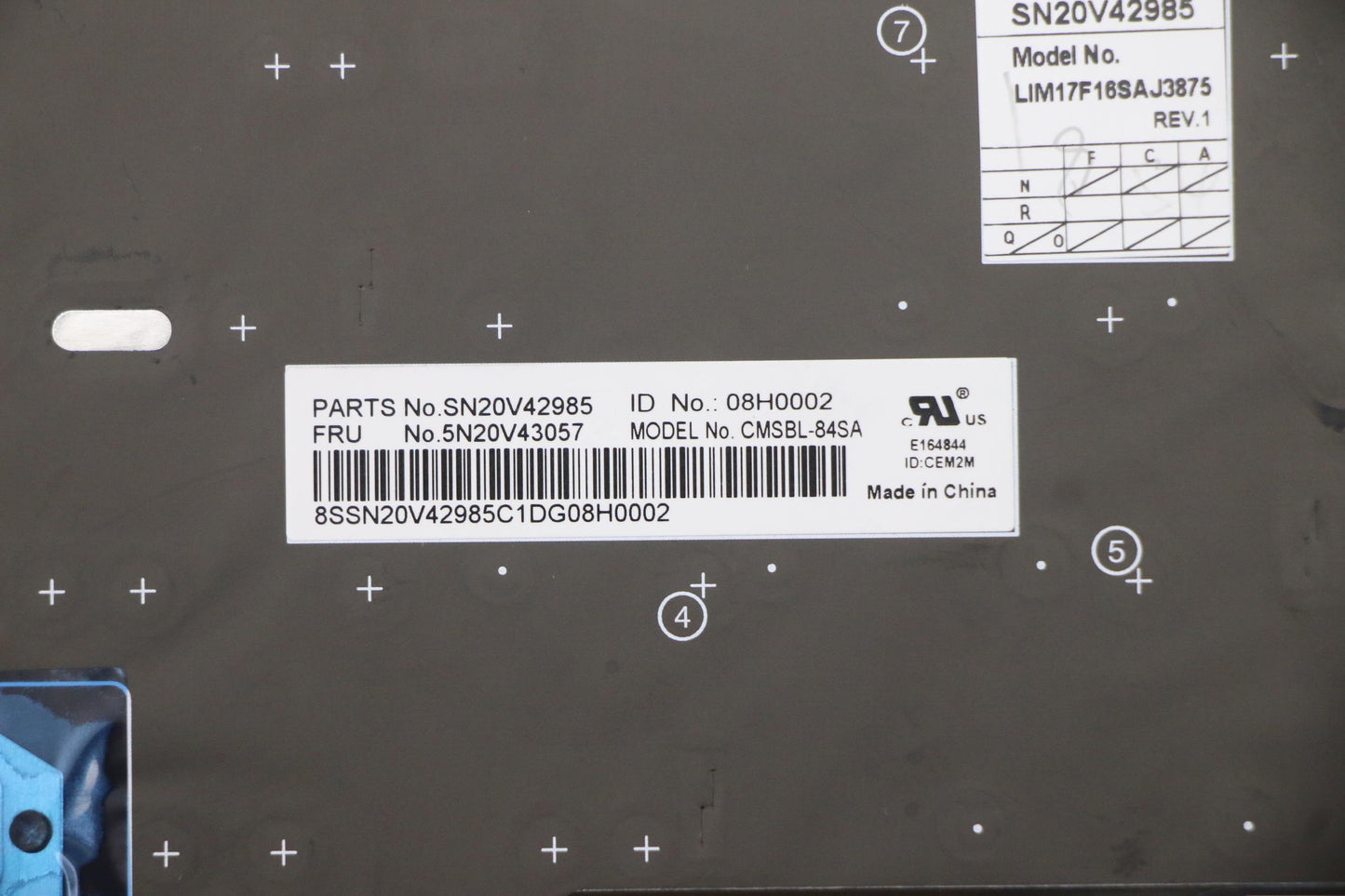 Lenovo Cmsk-Cs20,Bk-Bl,Chy,Slv - 5N20V43057