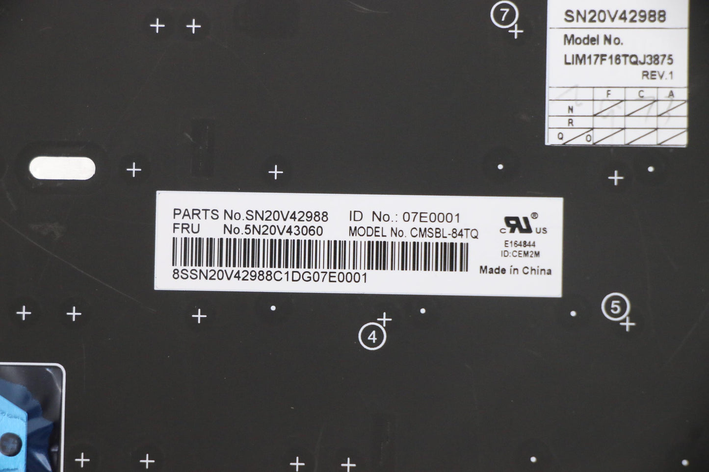 Lenovo Cmsk-Cs20,Bk-Bl,Chy,Tur - 5N20V43060