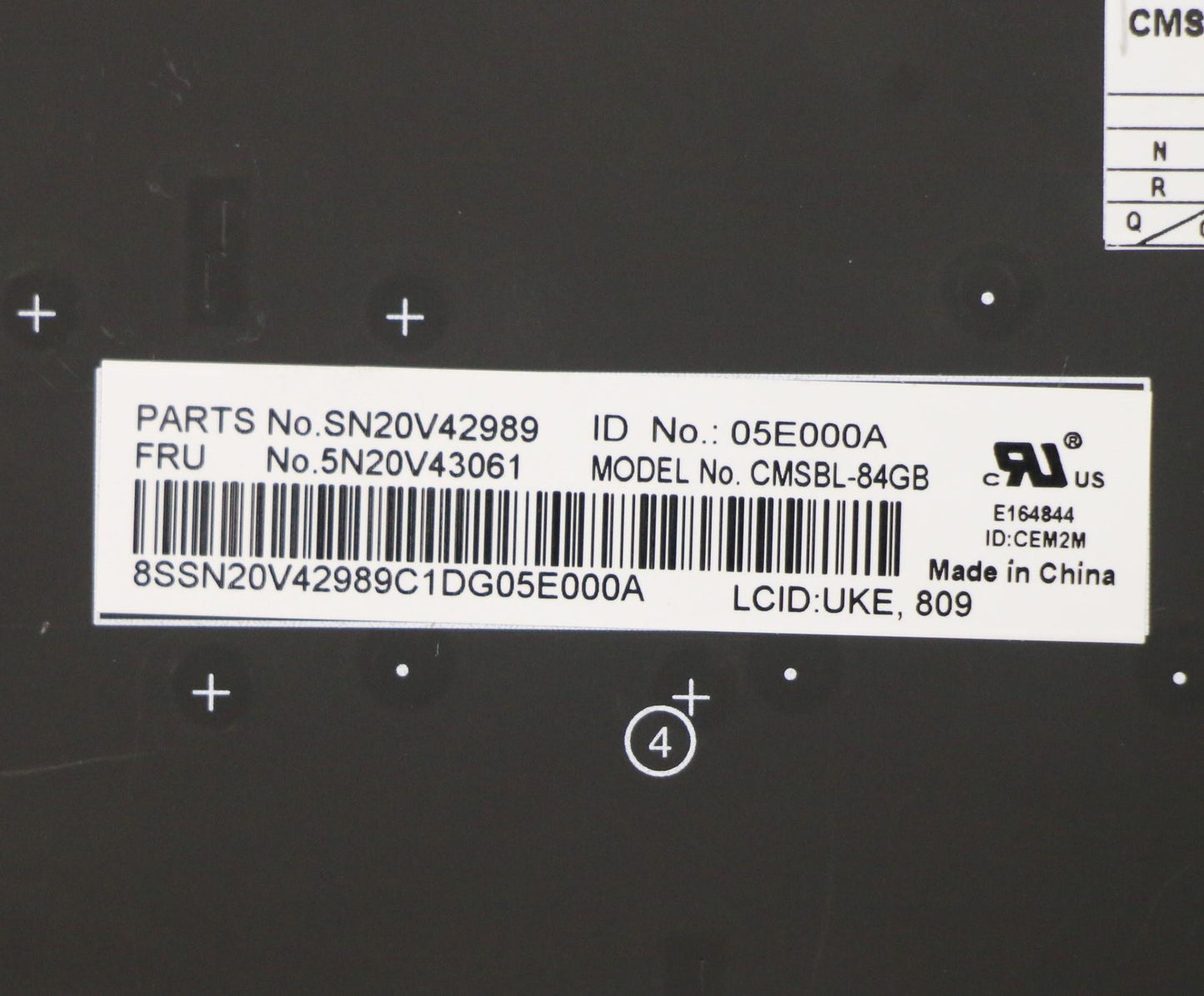 Lenovo Cmsk-Cs20,Bk-Bl,Chy,Uke - 5N20V43061
