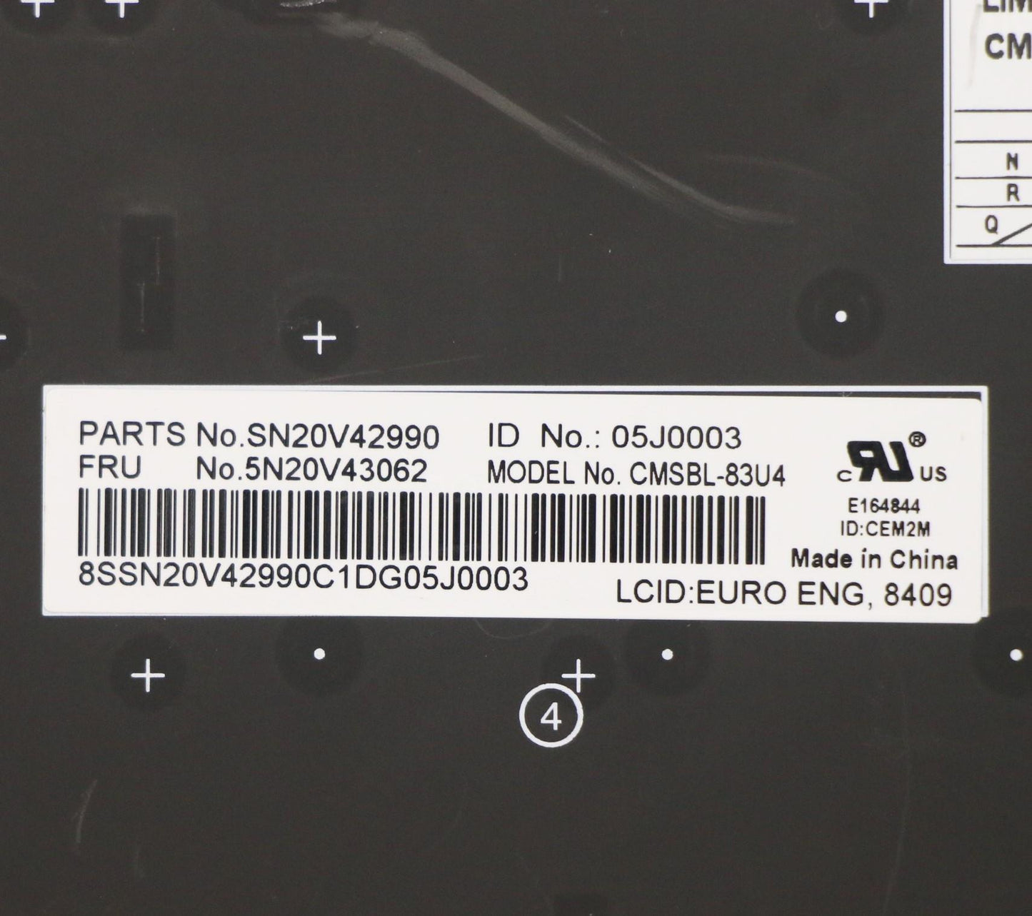 Lenovo Cmsk-Cs20,Bk-Bl,Chy,Euro Eng - 5N20V43062