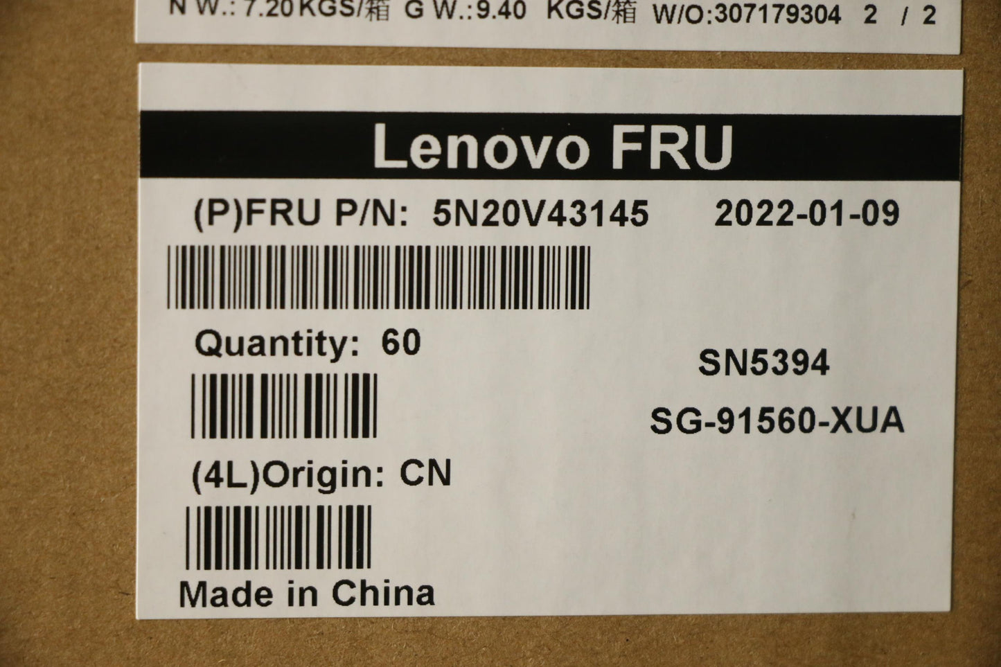 Lenovo Cmsk-Cs20,Bk-Nbl,Ltn,Eng - 5N20V43145