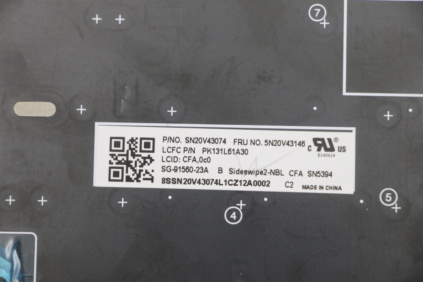 Lenovo Cmsk-Cs20,Bk-Nbl,Ltn,Csa - 5N20V43146