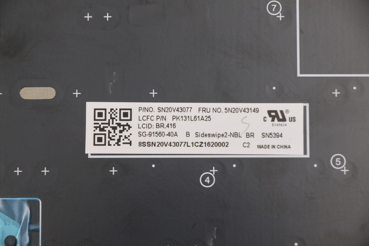 Lenovo Keyboard, Internal - 5N20V43149