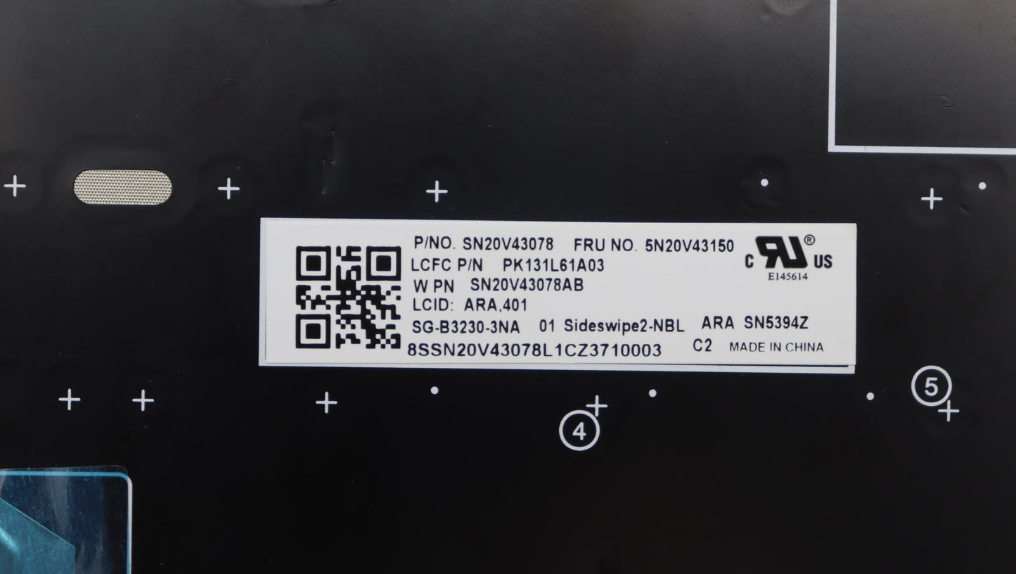 Lenovo Cmsk-Cs20,Bk-Nbl,Ltn,Ara - 5N20V43150