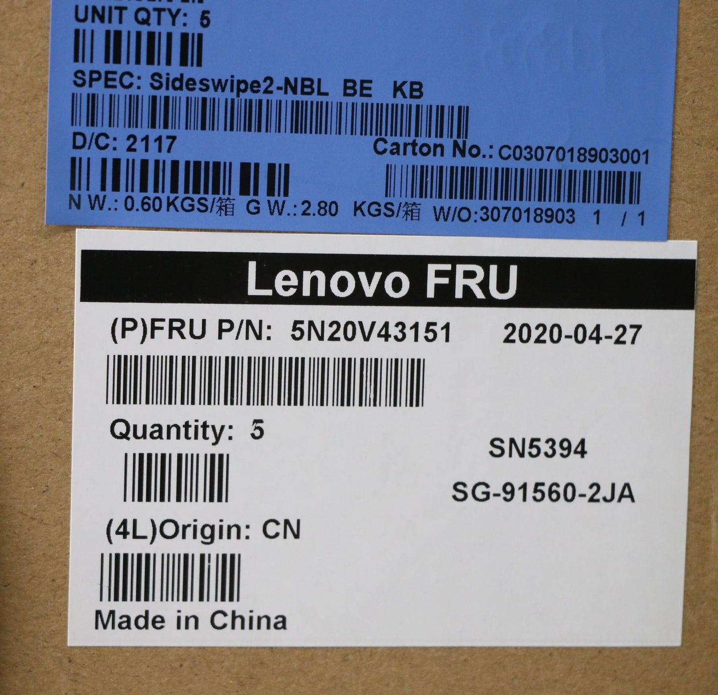 Lenovo Cmsk-Cs20,Bk-Nbl,Ltn,Bel - 5N20V43151
