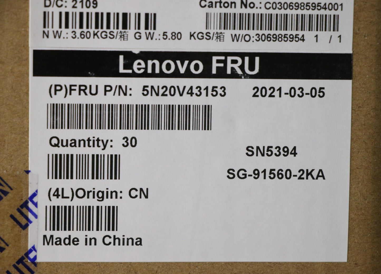 Lenovo Cmsk-Cs20,Bk-Nbl,Ltn,Den - 5N20V43153