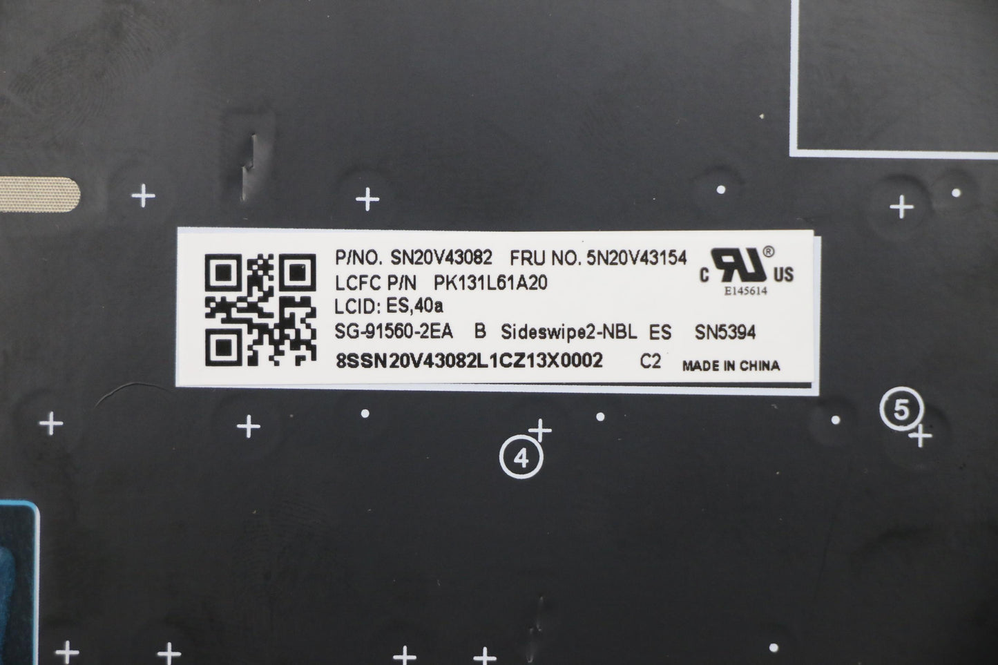 Lenovo Cmsk-Cs20,Bk-Nbl,Ltn,Spa - 5N20V43154