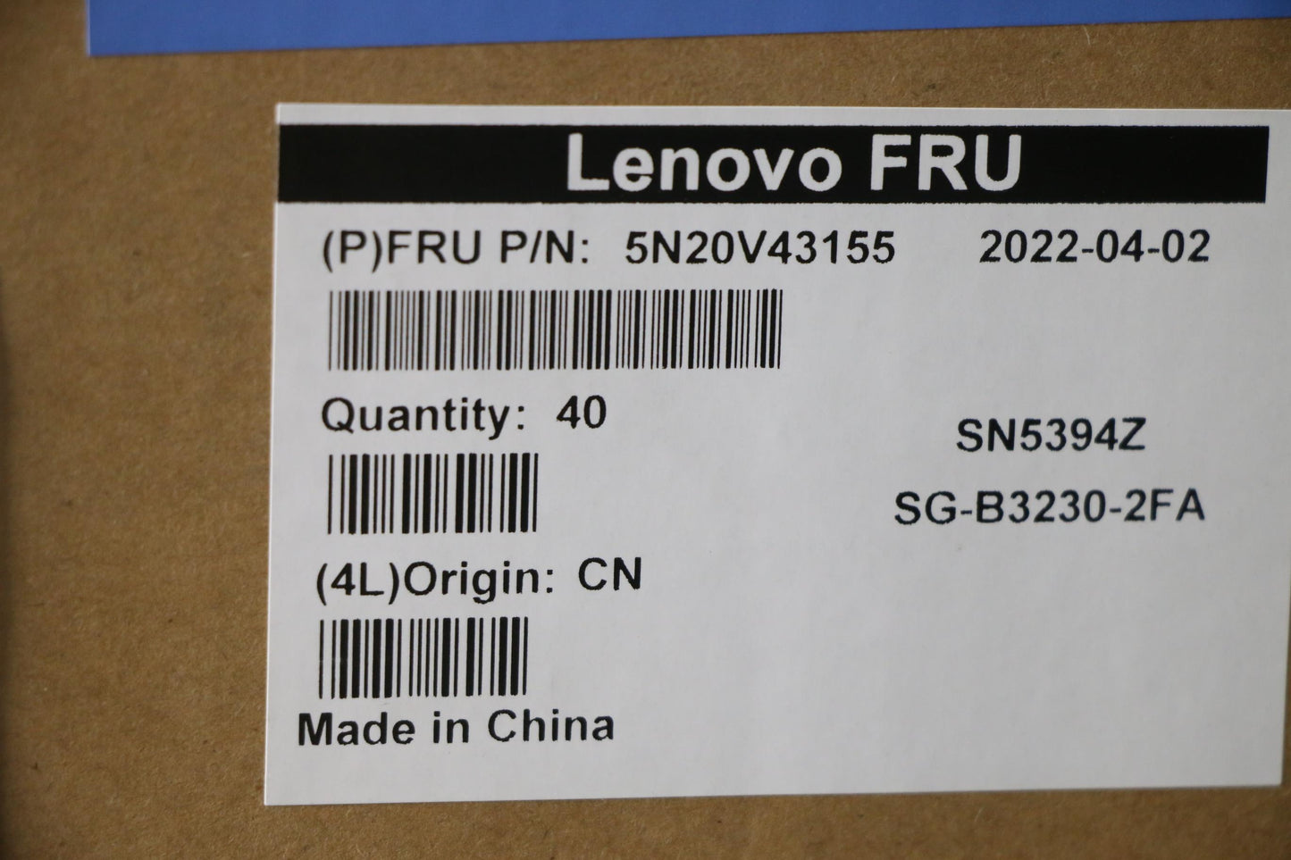 Lenovo Cmsk-Cs20,Bk-Nbl,Ltn,Fra - 5N20V43155