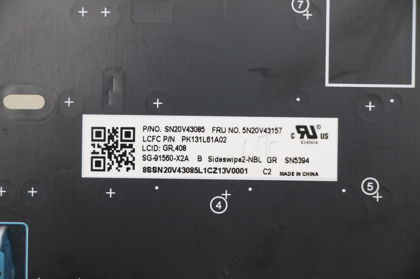 Lenovo Cmsk-Cs20,Bk-Nbl,Ltn,Gre - 5N20V43157