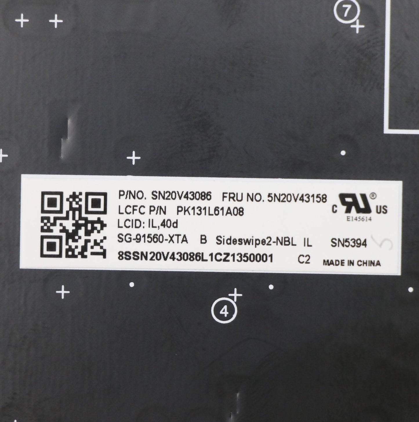 Lenovo Cmsk-Cs20,Bk-Nbl,Ltn,Hbw - 5N20V43158