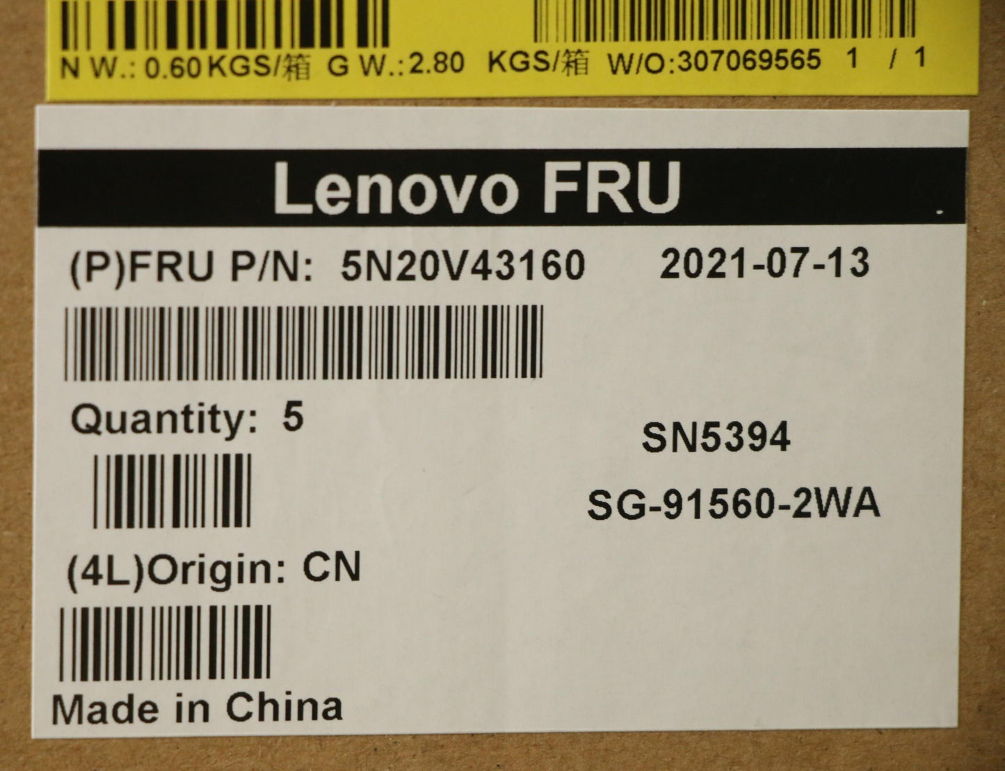 Lenovo Cmsk-Cs20,Bk-Nbl,Ltn,Ild - 5N20V43160