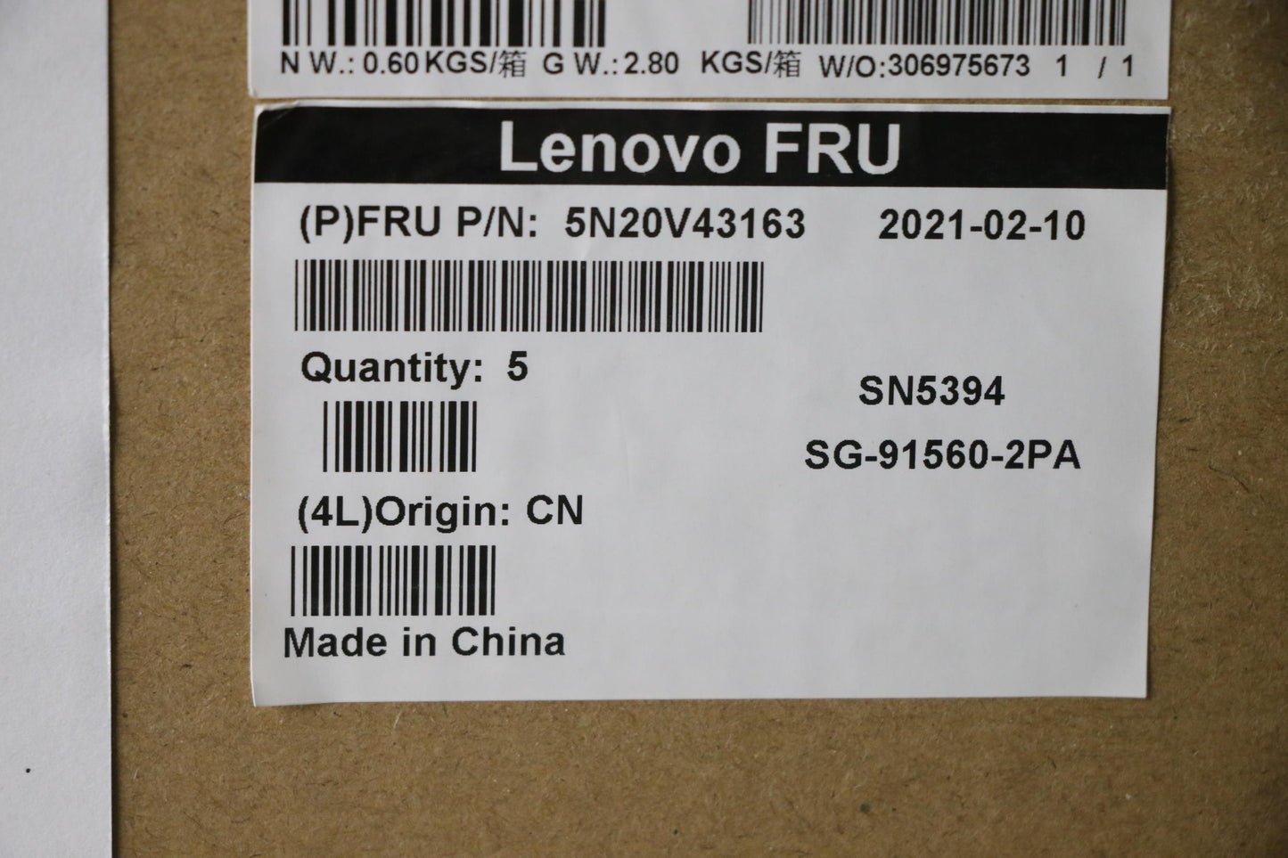 Lenovo Cmsk-Cs20,Bk-Nbl,Ltn,Por - 5N20V43163