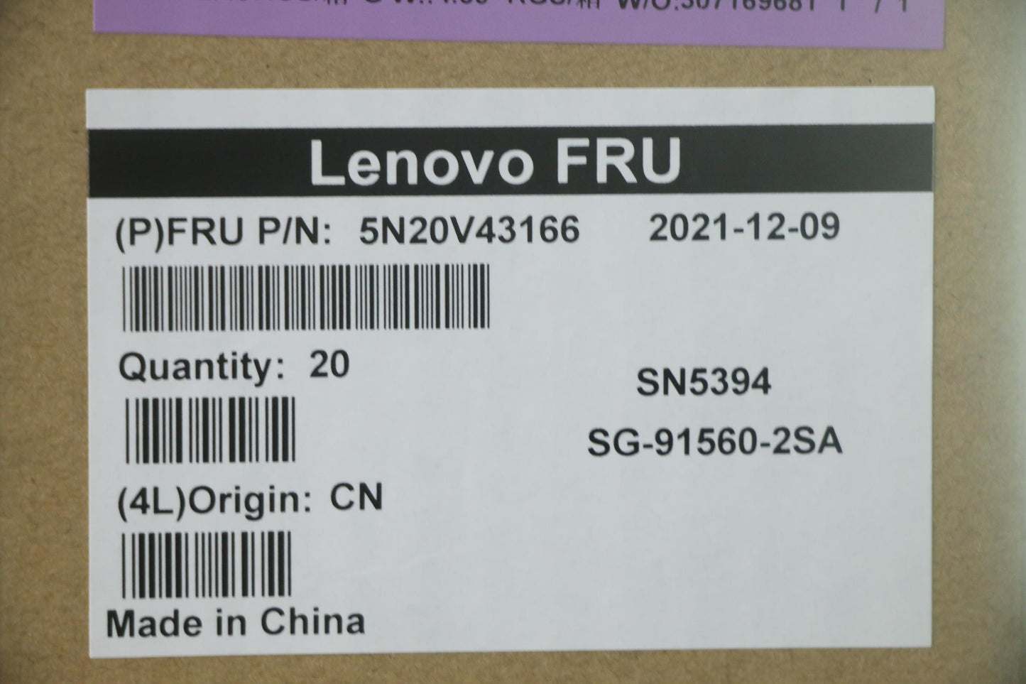 Lenovo Cmsk-Cs20,Bk-Nbl,Ltn,Swe/Fin - 5N20V43166