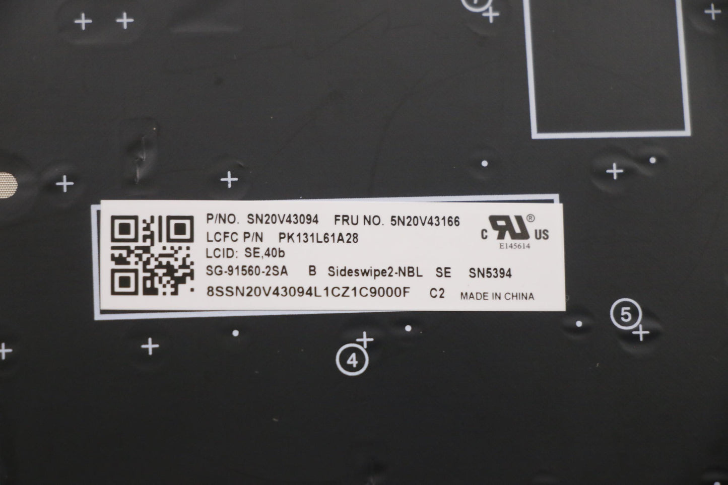 Lenovo Cmsk-Cs20,Bk-Nbl,Ltn,Swe/Fin - 5N20V43166