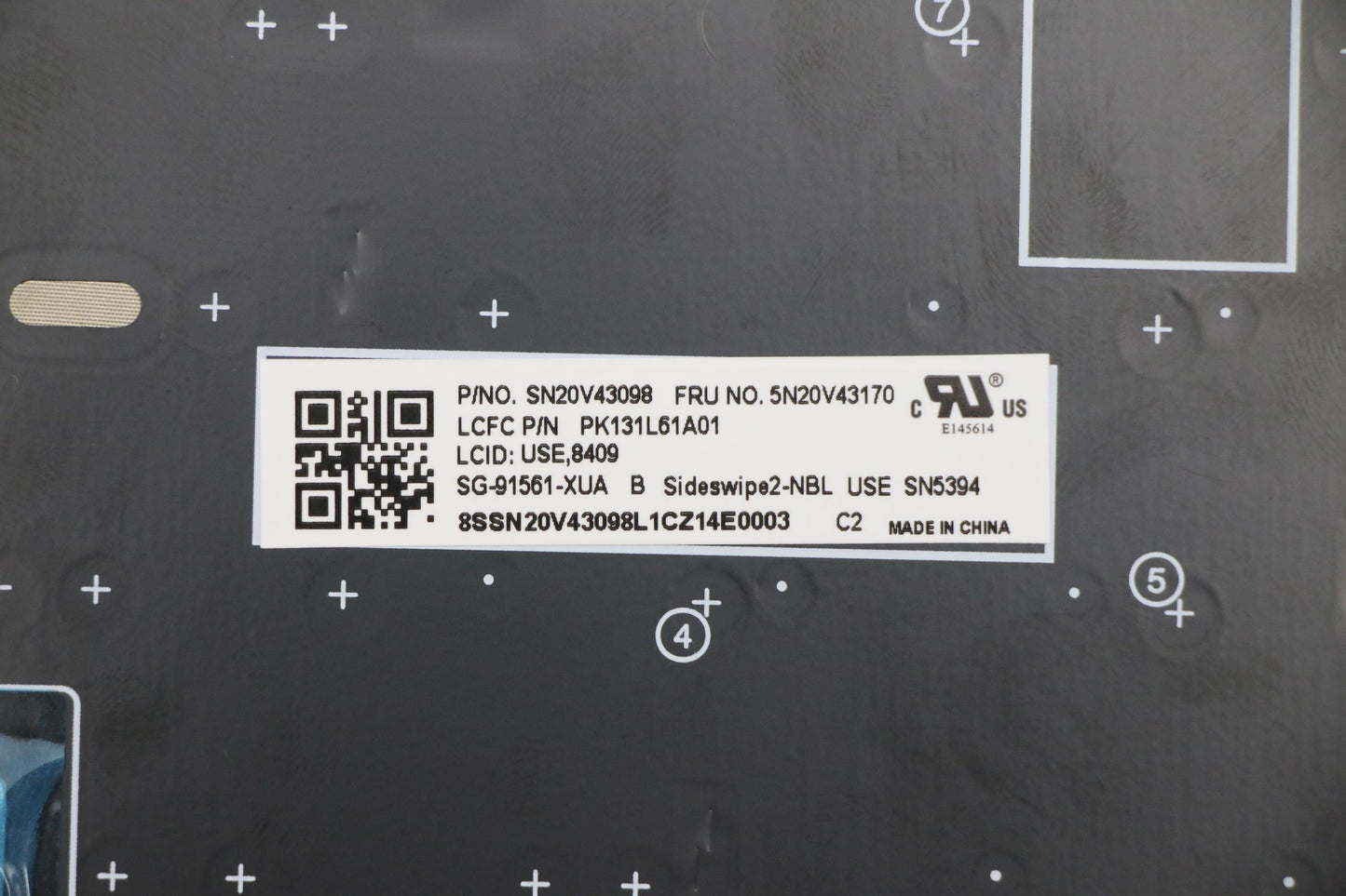 Lenovo Cmsk-Cs20,Bk-Nbl,Ltn,Euro Eng - 5N20V43170