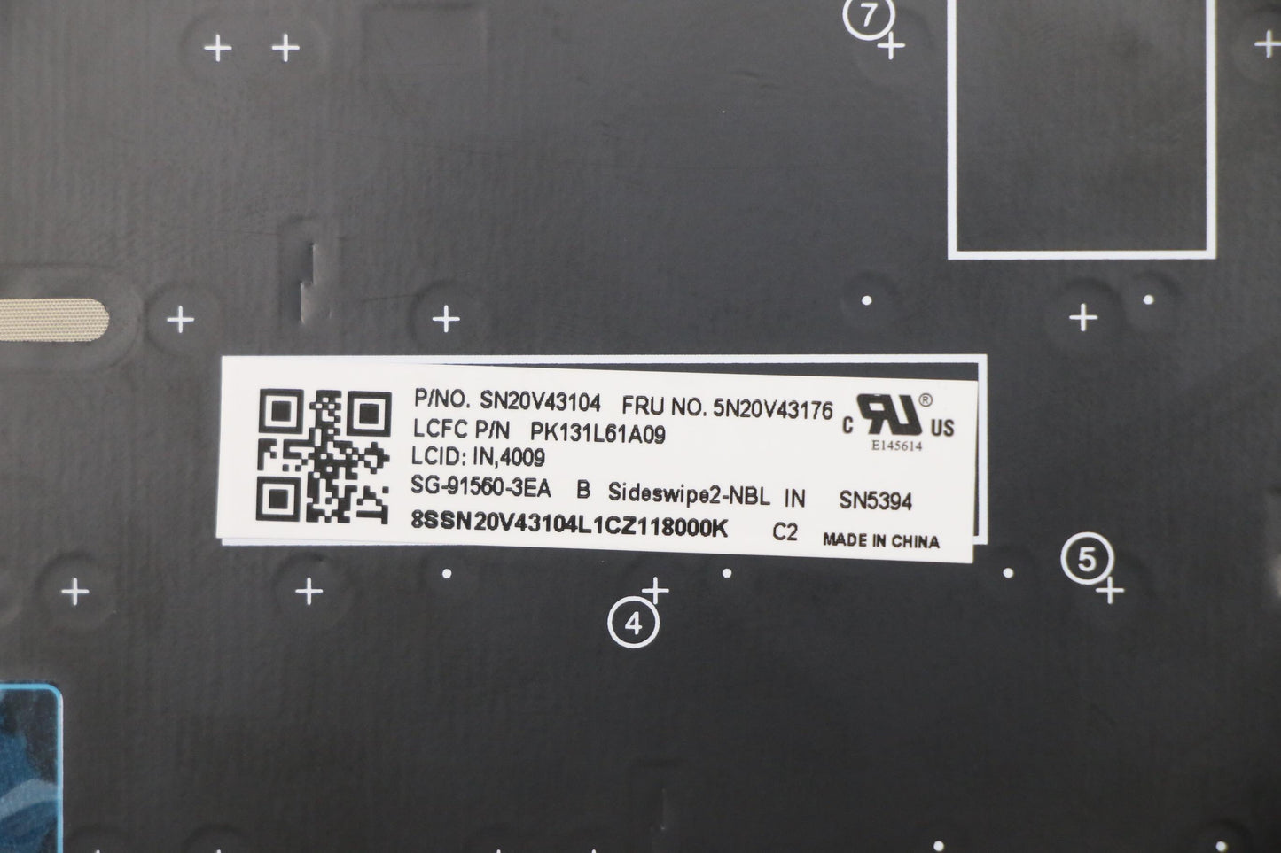Lenovo Cmsk-Cs20,Bk-Nbl,Ltn,Ind Eng - 5N20V43176